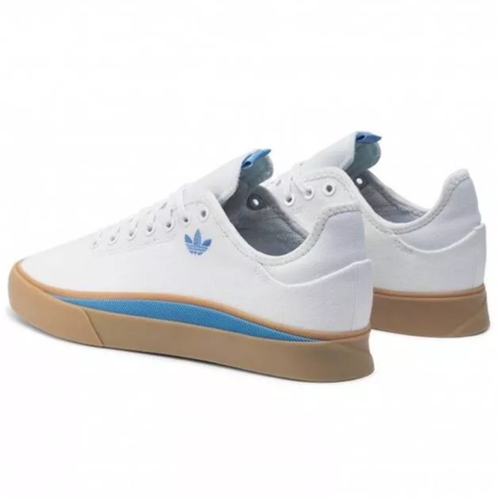 NEW Mens ADIDAS Sabalo Casual Low Top Sneakers "White Blue" [US 10] EE6095